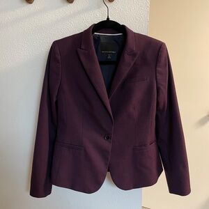 Banana Republic Purple Plum Blazer Suit Jacket 6P 6 Petite